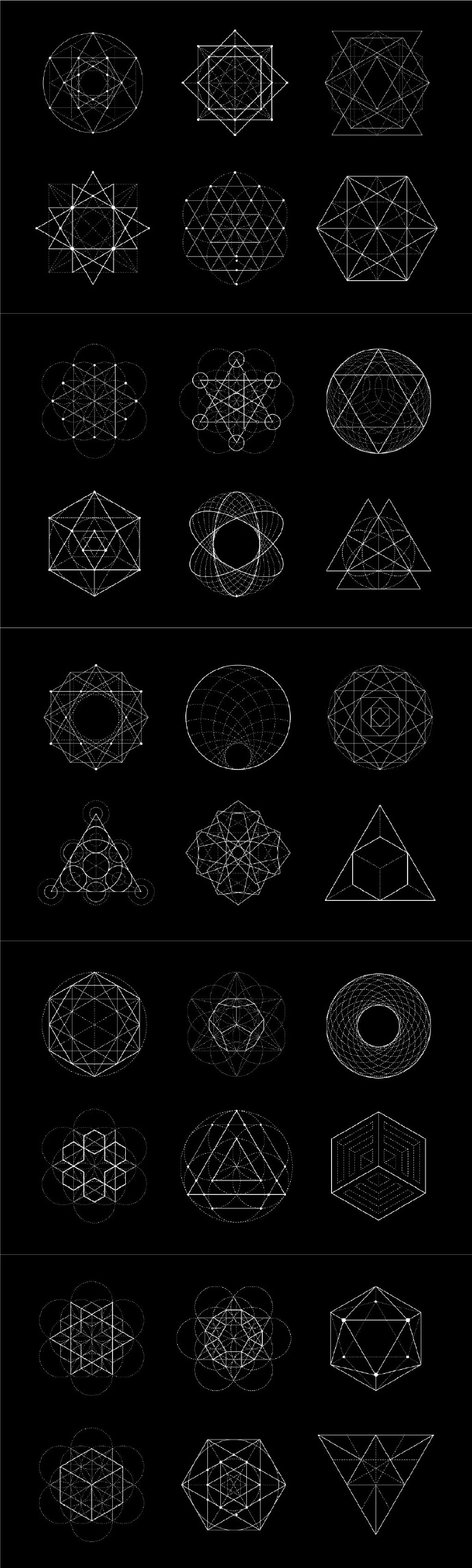 【超实用】上千种几何图形组合形式