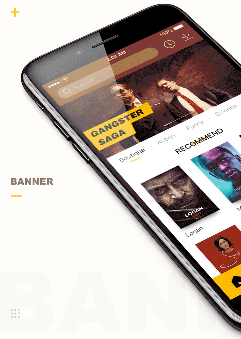 电影app设计,电影app界面设计-banner